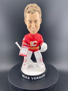 Calgary Flames Mike Vernon Bobblehead 40th Anniversary